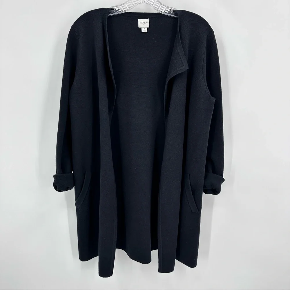J. Crew Vanessa Knit Blazer Cardigan Black Size S